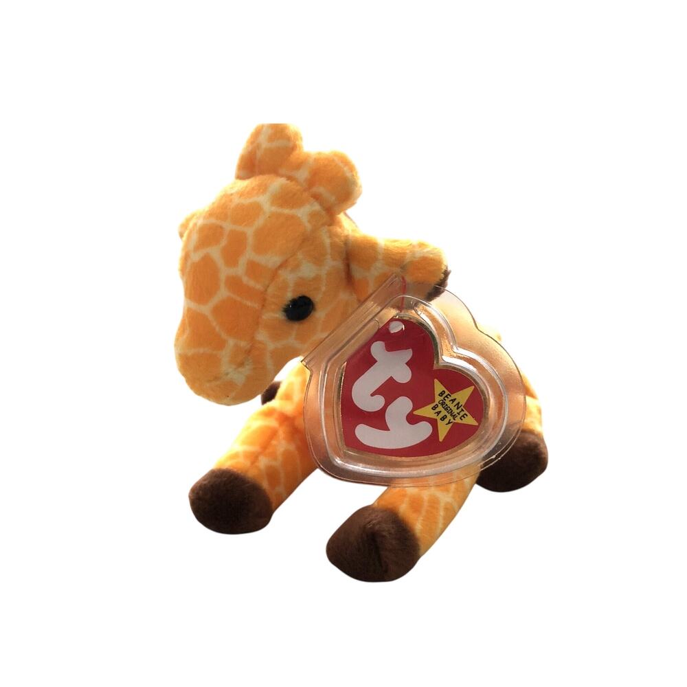 Beanie Baby Giraffe Twigs TY 1995 PVC Pellets Excellent Condition Retired